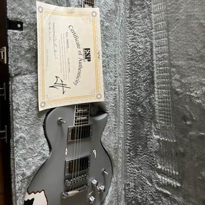 2012 ESP Truckster Aged Primer Grey James Hetfield Signature w/ COA image 12
