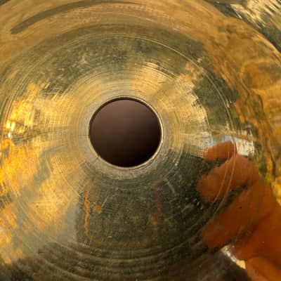 Sabian 15" AAX Dark Crash Cymbal - Small keyhole cracks image 3