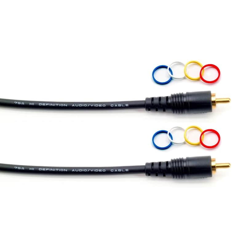 Mogami Pure Patch RR-03 Professional Audio/Video Cable, Mono RCA Male Plugs, Gold Contacts, Straight Connectors, 3 Foot image 1