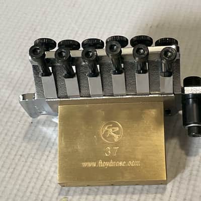 2000's Schaller Made in Germany Chrome Original Floyd Rose Tremolo Bridge & Arm Set, Brass Block image 10
