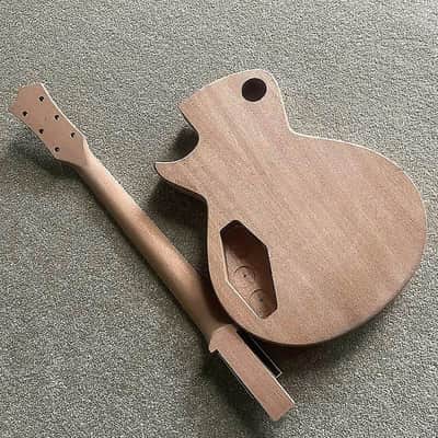 Custom Tiger Maple Top Guitar Mahogany Body and Neck, Rosewood Fingerboard Fretboard Set image 14