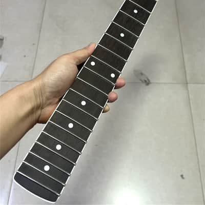 27 inch Maple Rosewood Fretboard 22 Fret Baritone guitar Neck Yellow parts image 1