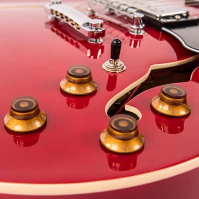 Vintage VSA500CR-12 Semi Acoustic 12-String Cherry Red image 6