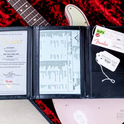 Fender Custom Shop 1963 Telecaster Heavy Relic Dirty Shell Pink, Featherweight image 15