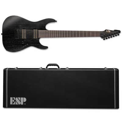 ESP LTD AW-7B Baritone Open Grain Black Satin - BRAND NEW - Comes with ESP Hard Case! image 1