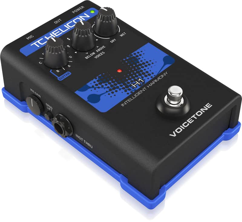TC Helicon VOICETONE H1 Single-Button Stompbox for Realistic Guitar Controlled Vocal Harmony image 1
