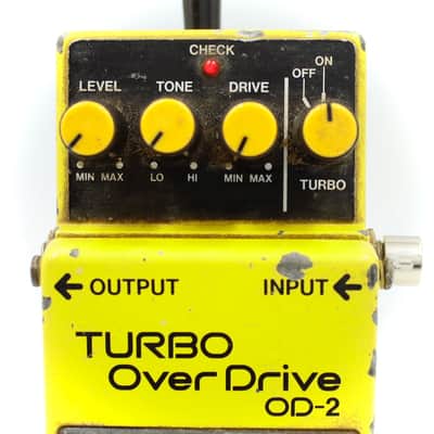 Boss OD-2 Turbo OverDrive 1987 Made in Japan ACA Guitar Effect Pedal 742100 image 3