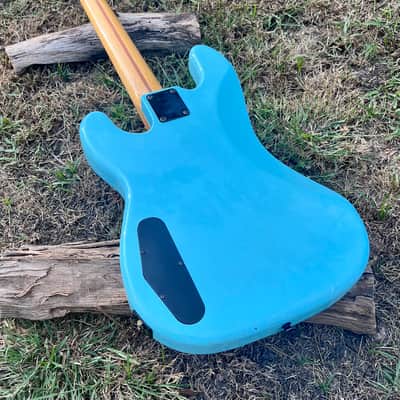 Vintage Chandler Precision Bass Guitar Parts P-Bass Plus 1980’s Project Daphne Blue image 22