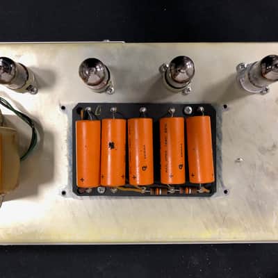 1963 Fender Tremolux Amp Head (Blonde 6G9-B) w/ 2X10 Cabinet Owned by Ian D'Sa of Billy Talent image 25