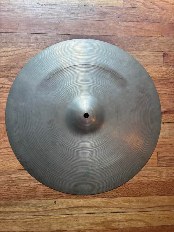 Restored Zildjian 16" A. Zildjian '70s Stamp Crash Cymbal 1970s - Traditional image 1