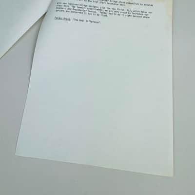 Fender Brassmaster Dealer Paper Set 1980 image 3