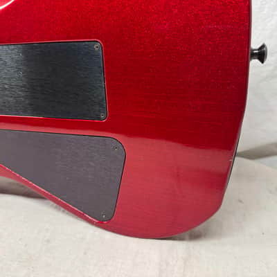 Hamer USA Centaura HSS Guitar with Reverse Headstock + Case - Metallic Candy Apple Red image 14