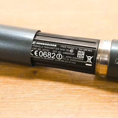 Sennheiser SKM 100 G3 Wireless Handheld Transmitter G Range: 566-608 MHz CG01011 image 9