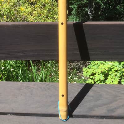 No Brand Khlui Thai Ducted Bamboo Flute 1990's - Glossy natural bamboo image 2