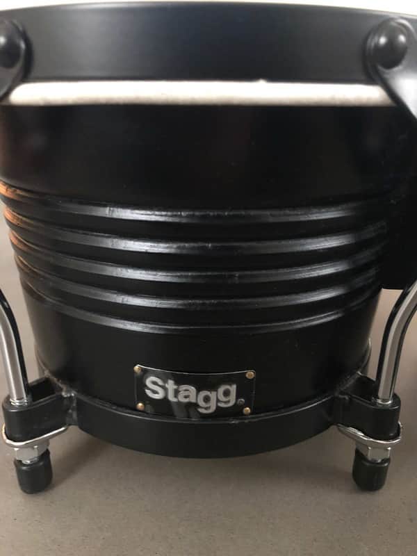 Stagg 7.5 x 6.5 Latin Wood Bongos Black Bild 1