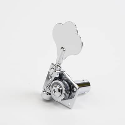 Graph Tech PRB-4401-C0 Ratio Tuning Machines, 4-In-Line Bass, Chrome Clover Leaf image 2