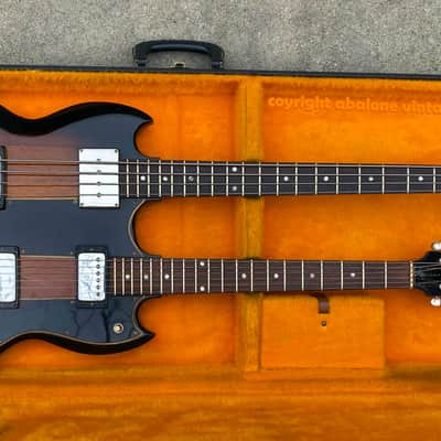 RARE 1966 Gibson EBSF-1250 Double Neck Guitar | Bass. With Fuzztone! Sunburst EDS-1275 image 5