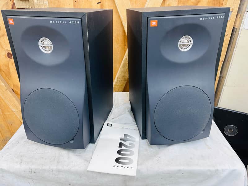 Pair of JBL Studio Monitor 4206 Bookshelf Reference Speakers Passive 75 Watts #1 image 1