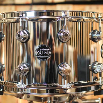 DW 8x14 Performance Chrome over Steel Snare Drum image 1
