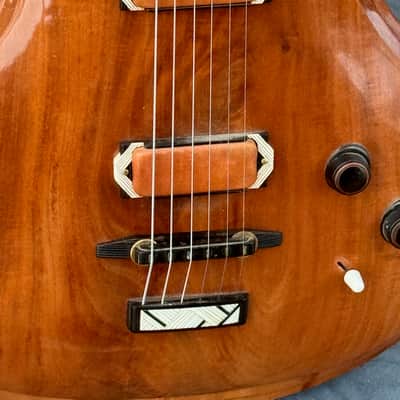 Jesselli Compact Art Nouveau Tiered Hollow-body 1995 - fabulous & ultra rare 1-off is one of Keith Richards Faves ! image 14