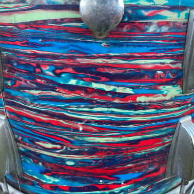 Ludwig No. 944 Classic 9x13" Rack Tom with Keystone Badge 1968 - Psychedelic Red image 11