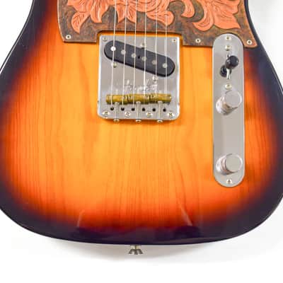Fender American Professional Telecaster - Custom Leather Pickguard - 2-Color Sunburst image 3