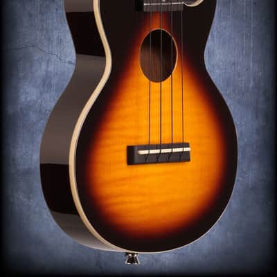 Epiphone Les Paul Acoustic Electric Ukulele Vintage Sunburst with Bag image 8