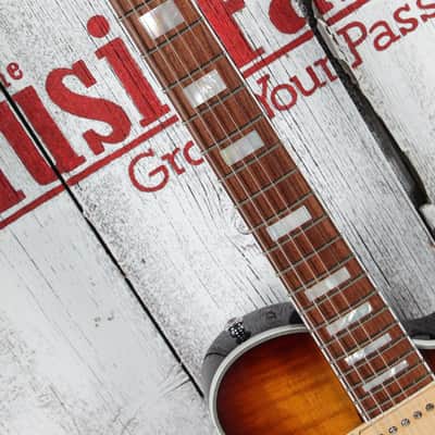 Michael Kelly Hybrid Special Acoustic Electric Guitar Spalted Flame Maple Top image 8