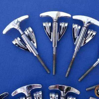 Ludwig Super Classic Vistalite Clawhooks Claws T-rods Pack Of 10 VG Vintage NO.1 image 4