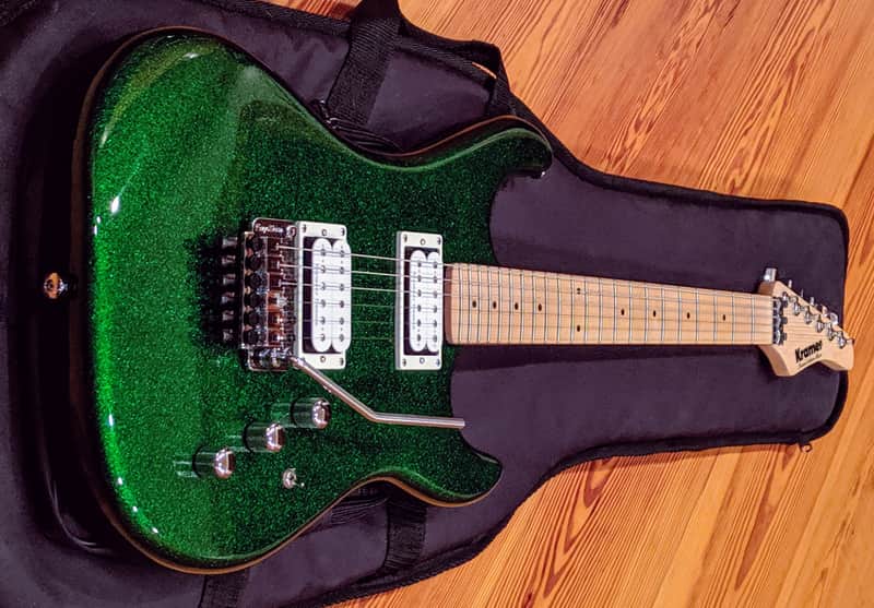 Kramer Pacer Emerald Green Sparkle Metal Flake Limited Guitar