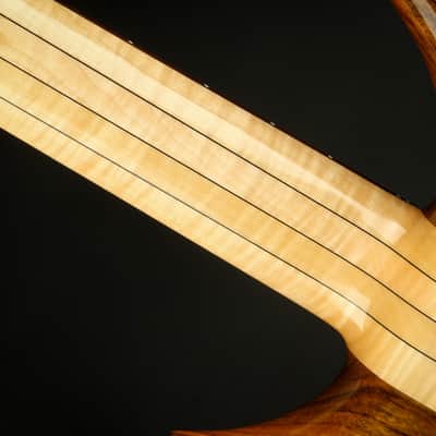 2023 Warwick Custom Shop Masterbuilt Infinity Flamed Maple 5 String - Natural Transparent High Polish image 10
