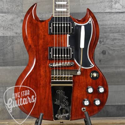 Epiphone 1964 SG Standard Maestro Vibrola Reissue - Cherry Red with Hardshell Case image 17