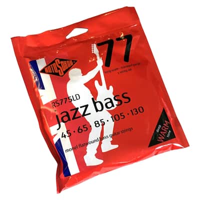 Rotosound RS775LD Jazz 77 Bass Monel Flatwound 5-String Bass Guitar Strings (45-130) image 1