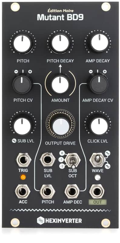 Erica Synths Hexinverter Mutant BD9 Eurorack Module - Édition Noire image 1