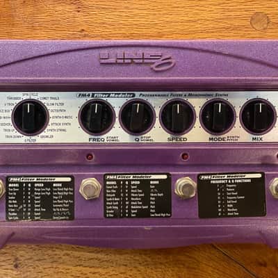 Line 6 FM4 Filter Modeller & Line 6 EX-1 Expression Pedal 2010s - Purple image 1