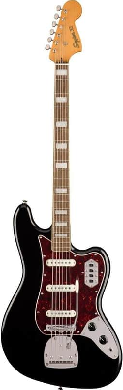 Squier Classic Vibe 6-String Bass VI, Black, Laurel Fingerboard image 1