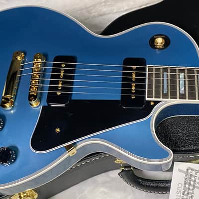 NEW! Gibson Les Paul Custom - Dealer Select - P90 Pick-Ups - Pelham Blue VOS - Custom Shop M2M - Authorized Dealer - 9.75lbs - G07680 image 3