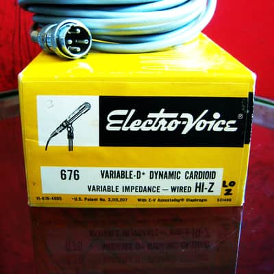 Vintage 1960's Electro-Voice 676 Cardioid Dynamic Microphone Low Z w accessories Jim Morrison The Doors 666 674 664 # 1 image 4