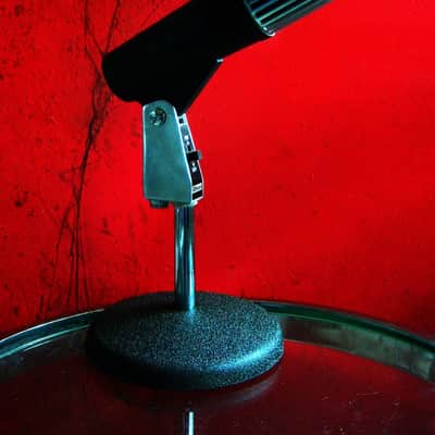 Vintage 1960's Olson M-219 dynamic cardioid microphone Dual Z w stand prop repair Calrad Shield Lafayette image 1