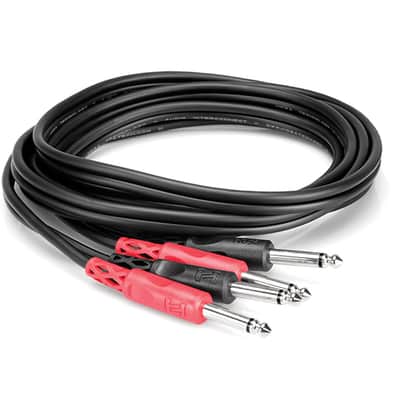 Hosa CPP-203 - Dual 1/4" TS to Same Cable, 3M (9.9ft) image 2
