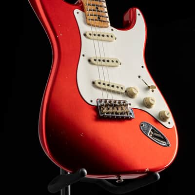 Fender Custom Shop '56 Stratocaster Journeyman Super Faded/Aged Candy Apple Red image 4