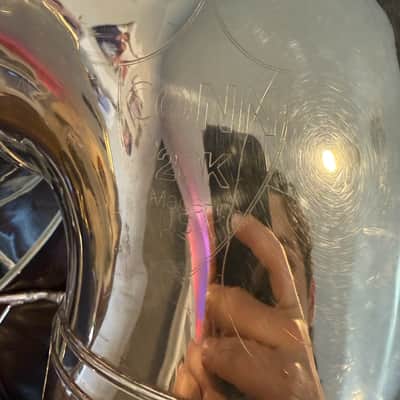 Silver Conn 20K BBb Sousaphone with case, neck, and bits image 9