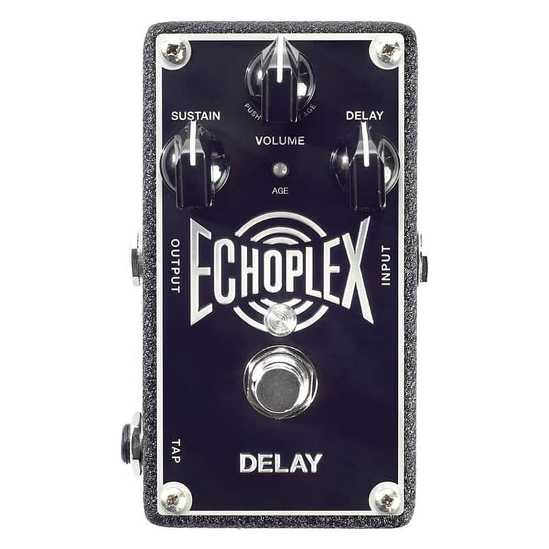 Dunlop EP103 Echoplex Delay Guitar Effects Pedal with Senor Patch Cables Bundle image 1