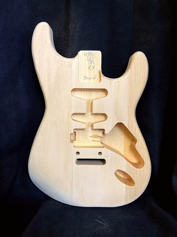 Guitar Mill S-Style Body / Ultra Light Basswood / HSS / 2 Point Tremolo / 3 lbs. 3 oz. (#GIN-4106) image 1