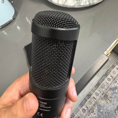 Audio-Technica AT2035 Large Diaphragm Cardioid Condenser Microphone 2010s - Black image 2