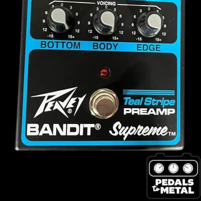 Peavey Bandit Supreme Teal Stripe Preamp 2025 - Present - Black / Teal - X16148 image 2