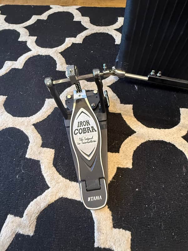 Iron Cobra Power Glide Double Bass Drum Pedal Black/Chrome image 1