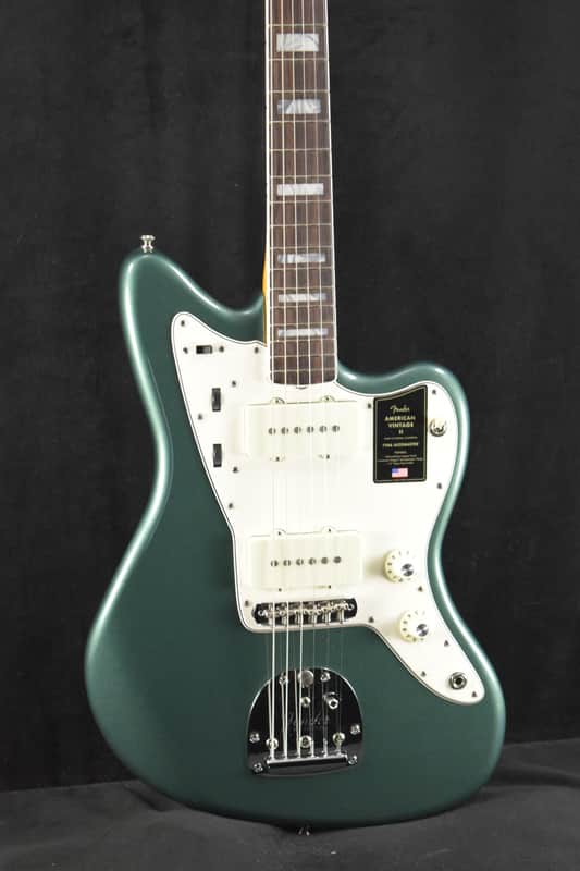 Fender American Vintage II 1966 Jazzmaster Rosewood Fingerboard Sherwood Green Metallic image 1