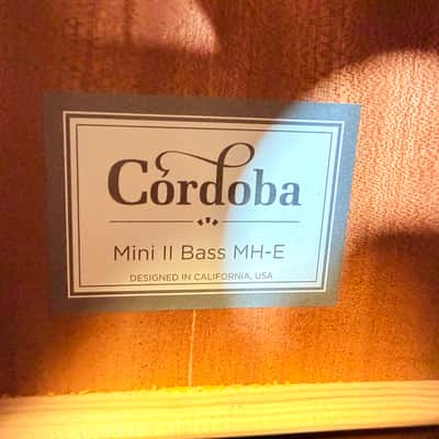 Cordoba Mini II Bass MH-E Acoustic-Electric Bass Guitar – Travel Bass w/ Electronics 2020's image 2