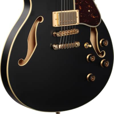 Ibanez AS73G Artcore Semi-Hollow Electric Guitar, Walnut Fingerboard, Black Flat image 4